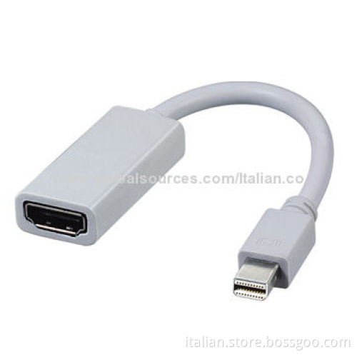 High end mini display-port male to HDMI female adapter cable, nickel platedNew